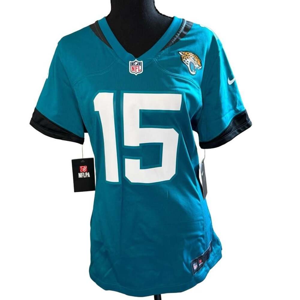 Jacksonville Jaguars Minshew II #15 Teal Women's Football Jersey